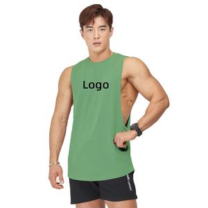 Custom Logo Quick Dry Gym Wear Men High Elastic Fitness Tank Top Compression Sleeveless Muscle Shirt - Product Image 6