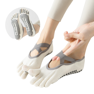 Yoga <b>Socks</b> Pilates Special <b>Socks</b> Sports Sweat Absorbent Five <b>Finger</b> <b>Socks</b> Indoor Non Slip Professional Women's - Product Image 1
