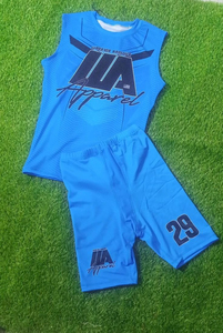 Polyester/Cotton Sublimation Printed T-Shirt and Shorts <b>Set</b> Premium Breathable Men's Custom Summer Shorts Shirt <b>Set</b> - Product Image 5