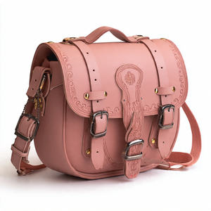 Bolso de Hombro de Cuero Genuino Vintage, Impermeable, para Viaje, Estilo Saddle Bag, para Mujer - Product Image 2