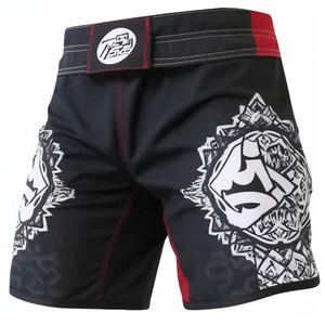 กางเกงบีบรัดกล้ามเนื้อ MMA ปี 2026 สีดำขาว ลายชนเผ่า ยืดหยุ่นสูง ใช้ได้ทุกฤดู สำหรับนักต่อสู้ - Product Image 2