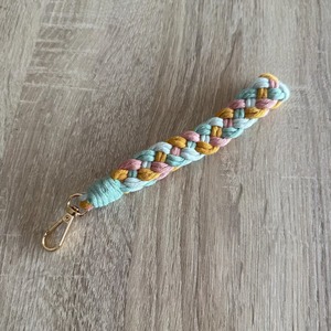 Big Macrame Rope Style Decorative Objects <b>Key</b> Chain Perfect For Mobile Phone Charm Or Mobile <b>Bag</b> Attachment And Large <b>key</b> holder - Product Image 1