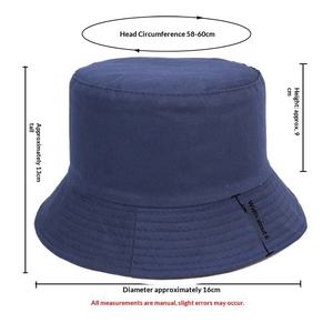 Chapeau Bob Unisexe Noir Jaune Uni 100% Coton Lin Tissu Décontracté Respirant Réglable Broderie 3D Printemps Été - Product Image 1