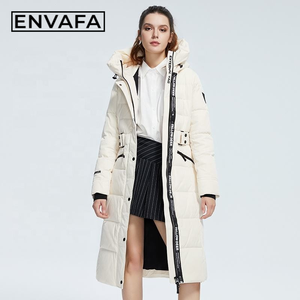 Abrigo Largo Acolchado de Invierno para Mujer, de Alta Calidad, con Capucha, Impermeable, Chaqueta de Esquí Gruesa y Cálida con Cinturón, Ropa Exterior de Moda - Product Image 6