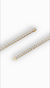 Pulsera de tenis elegante de 7 pulgadas con diamantes cultivados en laboratorio de corte redondo, oro de 18K, venta al por mayor, fabricante y proveedor de joyería fina OEM - Product Image 6