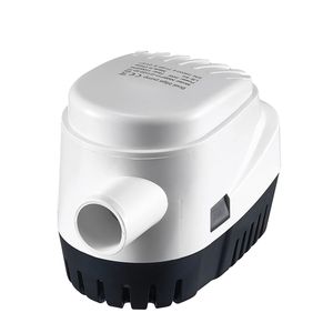 Pompe à eau de cale submersible automatique 12V 1100 GPH avec interrupteur à flotteur et diamètre de sortie de 1,1 po pour petits bateaux - Product Image 1