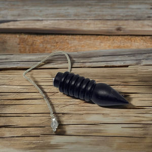 Pendentif de radiesthésie égyptien en bois à six anneaux pour la méditation, prix de gros abordable, idéal pour les cadeaux - Product Image 1