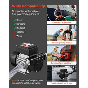Pompa Elettrica per Trasferimento Carburante 110V AC, 16 GPM 60 L/min, per Diesel, Cherosene, Biodiesel, con Cavo per Erogazione Automatica da 10m - Product Image 6