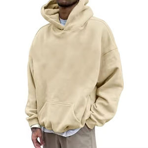 Sudadera con capucha lisa de alta calidad, logotipo personalizado disponible, proveedor mayorista, sudaderas con capucha lisas de lujo, sudadera con capucha de algodón de 450 g/m², moderna y extragrande. - Product Image 2