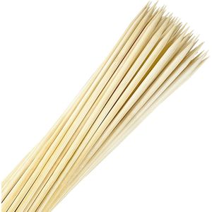 Spiedini in bambù da 44,5 cm per rosticceria, 50 pz, spiedini in legno resistenti da 5 mm per S'mores, hot dog, per braciere e accessori BBQ - Product Image 1