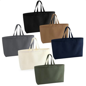 <b>Large</b> <b>Canvas</b> Tote <b>Bag</b> with Top Handle for Daily Shopping Use - Product Image 1