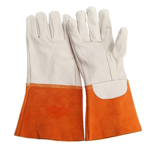 Meilleures ventes, prix bas, gants de soudage TIG en cuir de qualité supérieure, vente en gros, gants de travail pour soudeurs sur mesure avec logo personnalisé - Product Image 4