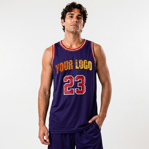 Maillot de basket multicolore sans manches – Débardeur de sport pour uniforme d'équipe, entraînement et match – Design tendance - Product Image 1