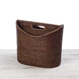 Accessories for office decor rattan magazine paper file rack highest quality brochure book holder - Product Image 2