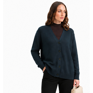 Pull-over en tricot à col rond pour femme 2026, 100 % laine, manches longues, couleur unie minimaliste, vêtements d'hiver - Product Image 4