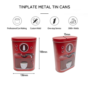 Bán Buôn Tùy Chỉnh Hình Bầu Dục Thực Phẩm Cấp Hộp Thiếc Có Thể bịt kín Tinplate Lưu Trữ Cho Cà Phê Trà Kẹo Quà Tặng Bao Bì Lon - Product Image 4