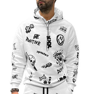 Sudadera con Capucha para Hombre, Talla Grande, Transpirable, Ecológica, con Estampado Sólido, de Forro Polar, Poliéster/Algodón, Informal, RAPID SPORTS BS-MT-271, Venta al Por Mayor - Product Image 6