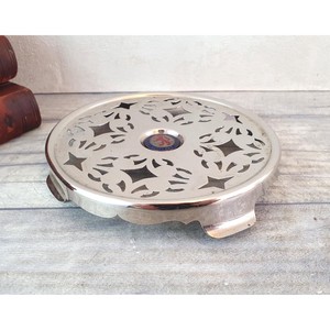 Nuevo Salvamanteles Redondo de Acero Inoxidable con Diseño de Estrella, Resistente al Calor, 350 mm, Diseño Clásico - Product Image 4