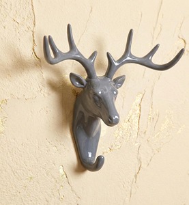 Premium Reindeer Mirror Finish Metal <b>Key</b> Holder <b>Wall</b> <b>Hook</b> Decorative Accent For Living Room Bedroom And Hallway WallsFrom India - Product Image 5
