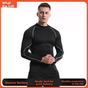 Camisetas de Compresión Unisex con Cuello Alto, Manga Larga, para Entrenamiento Atlético, Gimnasio, Ropa Interior Deportiva, Capas Base Deportivas, Secado Rápido - Product Image 5