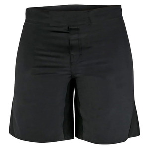 Men's Solid <b>Black</b> Bermuda Shorts Mid Waist Button Fly Casual Woven Style - Product Image 1