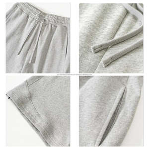 กางเกงขาสั้นบาสเก็ตบอลทรงหลวมสำหรับผู้ชายกางเกงขาสั้นออกกำลังกายผ้าฝ้าย380กรัมสำหรับกีฬากลางแจ้งการฝึกวิ่ง - Product Image 3