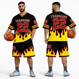 Nouveauté : Ensemble maillot et short de football américain respirant – Tenue de sport unisexe - Product Image 1