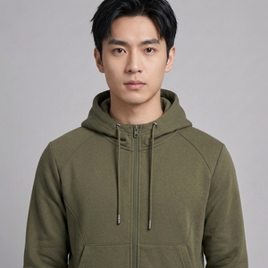 Sudadera con Capucha Blanca de Invierno Personalizada para Hombre, Sudadera con Capucha Bordada, Ropa Deportiva Informal OEM, Fabricante de Sudaderas de Forro Polar para Equipos al por Mayor - Product Image 4