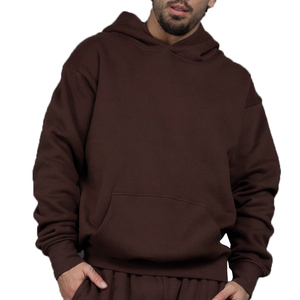 Hoodies High Quality 100% Cotton 400gsm Heavyweight Custom Blank for Screen Print Embroidery <b>Pullover</b> <b>Men</b> Oversized Hoodies - Product Image 6
