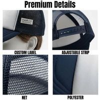 Gorra de béisbol de malla con logo personalizado, gorra deportiva de poliéster ajustable con tira, venta al por mayor directa del fabricante OEM
