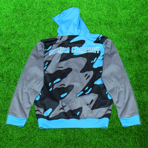 Custom Summer Windproof Reversible Tracksuit for Men Full-Zip Hoodie Jogger Pants <b>Two</b>-<b>Piece</b> Sportswear <b>Set</b> Sublimated Print 100% - Product Image 4