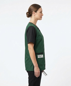 Blouse de toilettage professionnelle imperméable pour chiens et chats, unisexe, col en V, avec taille ajustable, en nylon/coton - Product Image 6