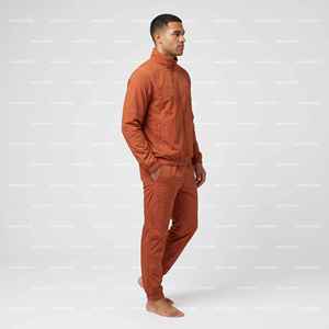 Ensemble de costume pour homme personnalisé, automne et hiver, ensemble de veste coupe-vent en nylon et pantalon pour homme - Product Image 5