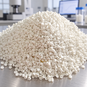 Granulés de carbonate de calcium blanc de qualité standard pour le moulage par injection, pour usage général - Product Image 1