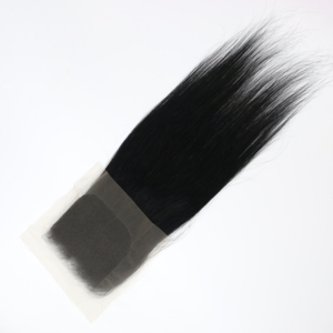 Extensiones de Cabello Humano Remy 4x4 con Cierre de Encaje Transparente para Mujer, Liso Natural, Parte Libre, Doble Trama a Máquina, Todo Incluido - Product Image 3