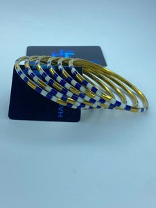 Bracelets en laiton plaqué or faits à la main, bijoux ethniques pour femmes, vente en gros, ensembles de bracelets personnalisés pour les occasions de mariage - Product Image 2