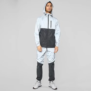 Men's Tracksuit Windbreaker Outfits Nylon Set Suit Sport Jacket Track Zip up <b>Wind</b> <b>Breaker</b> Tracksuits for custom OEM - Product Image 1