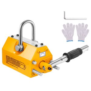 Sollevatore Magnetico con Capacità di Trazione di 600 kg (1320 Libbre), Fattore di Sicurezza 2.5, Nucleo in Acciaio al Neodimio, Rilascio a Ingranaggi, Uso Permanente - Product Image 1