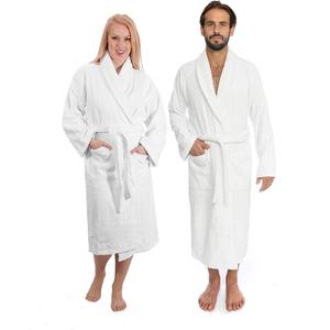 Bata de baño de lana suave y cálida para hotel/spa, bata larga para mujer, diseño de alta calidad. - Product Image 1