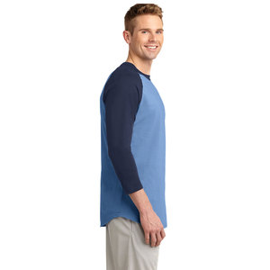 T-shirt en jersey de coton blanc et rose pour homme, à manches longues, col rond, coupe décontractée oversize, couleur unie, anti-plis, avec logo frontal tricoté - Product Image 3