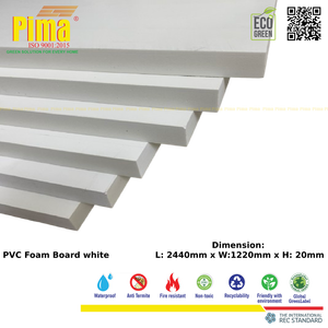 Hoja de tablero de espuma WPC de PVC Blanco 18mm de espesor 0,6G/cm3 densidad impermeable paneles publicitarios duraderos - Product Image 4