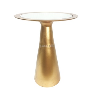MODERN COFFEE <b>TABLE</b> / GOLD COFFEE <b>TABLE</b> / GLASS COFFEE <b>TABLE</b> - Product Image 1