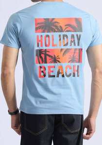 เสื้อยืดผู้ชายสไตล์วินเทจ ล้างสีแบบแอซิด ผ้าทอเนื้อหนัก 100% คอตตอน ทรงหลวม พิมพ์ลาย สไตล์ไฮสตรีท เป็นมิตรต่อสิ่งแวดล้อม - Product Image 4
