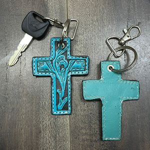 Nouveautés Porte-clés en cuir de vachette personnalisé, fait main, de haute qualité, porte-clés de luxe, cadeaux promotionnels pour unisexe - Product Image 6