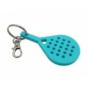Llavero de Goma Duradero con Forma de Raqueta de Pádel, Servicio OEM, Tamaño Personalizado, Logotipo Personalizado en Relieve 3D, Embalaje Personalizado, Regalo Deportivo - Product Image 2