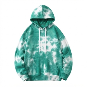 Sweat-shirt à capuche oversize tie-dye en molleton de coton vierge, vente en gros - Product Image 1