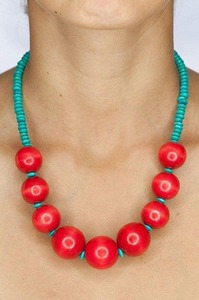 Elegante Collar de Resina con Cuentas Vintage de Javed Handicrafts, Joyería de Moda Unisex, Colores Vibrantes, Diseño Ligero, Perfecto para Uso Diario - Product Image 6