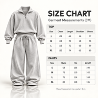 Ensemble de survêtement surdimensionné personnalisé respirant de haute qualité avec fermeture éclair intégrale pour femme – Sweat-shirt premium coupe décontractée