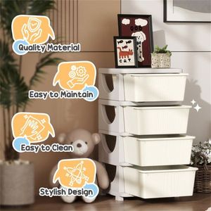 Clothes & Toy Cubby Storage Plastic Drawers & Carts Multi-Purpose Storage Solution - Product Image 6
