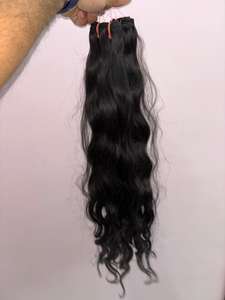 Extensiones de Cabello Virgen Indio Natural Liso 100% Sin Procesar con Puntas Gruesas y Bajo MOQ - Product Image 2